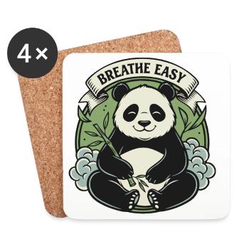 Panda Easy Zen - Untersetzer (4er-Set) - Weiß - Vorne