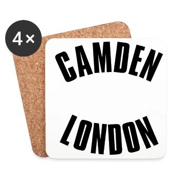 Gamden London Arc Logo - Coasters (set of 4) - white - Front