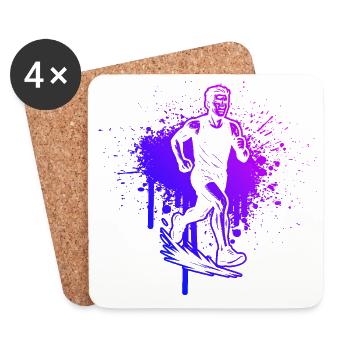 Cool Running Inspiration - Coasters (set of 4) - white - Front