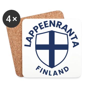 Lappeenranta-Schild Finnland - Untersetzer (4er-Set) - Weiß - Vorne