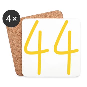 44 - Untersetzer (4er-Set) - Weiß - Vorne