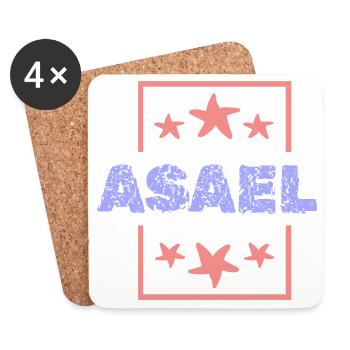Asael Asael - Dessous de verre (lot de 4) - blanc - Devant