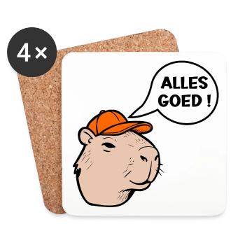 All good - Coasters (set of 4) - white - Front