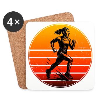 Cool Running Inspiration - Coasters (set of 4) - white - Front