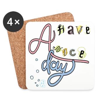 Have a nice Day - Coasters (set of 4) - white - Front