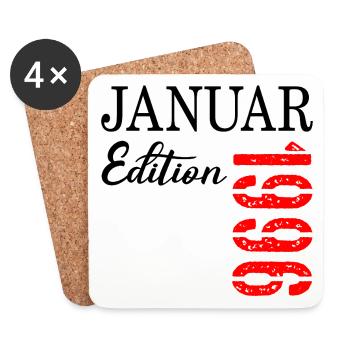 31st Birthday - January 1996 - Coasters (set of 4) - white - Front