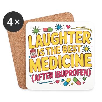 Pediatric Nurse Laughter Is The Best Child Care - Untersetzer (4er-Set) - Weiß - Vorne