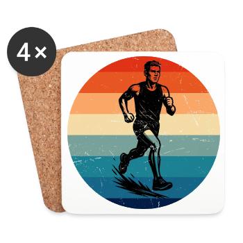 Tolles Rennen Geschenk für Rennen - Untersetzer (4er-Set) - Weiß - Vorne