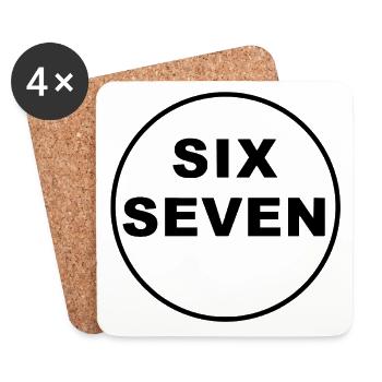 Six Seven Trend - Untersetzer (4er-Set) - Weiß - Vorne