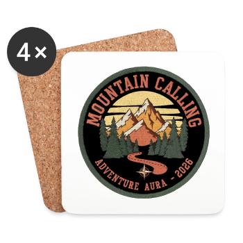 Mountain Call Patch: Adventure Aura 2026 - Coasters (set of 4) - white - Front
