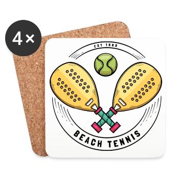 I can't I have padel - Coasters (set of 4) - white - Front