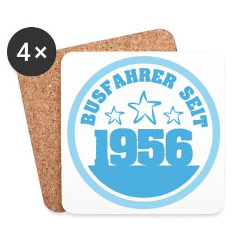 Trucks 1956 - Coasters (set of 4) - white - Front