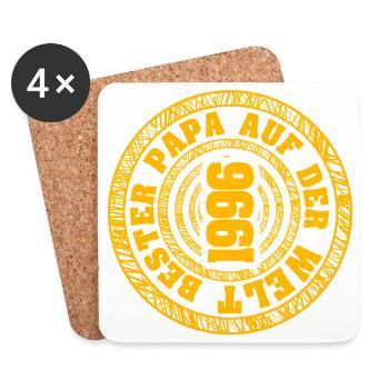 Born in 1996 - Coasters (set of 4) - white - Front