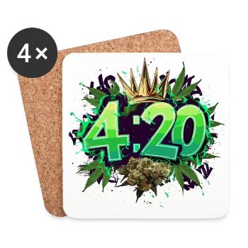 420 - Untersetzer (4er-Set) - Weiß - Vorne