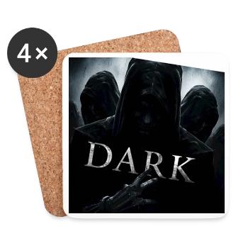 Shadows of Dark - Coasters (set of 4) - white - Front