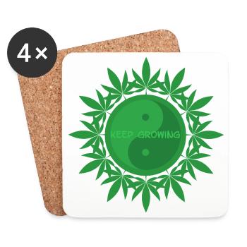 Keep Growing - Untersetzer (4er-Set) - Weiß - Vorne