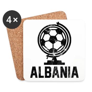 Albania Football - Coasters (set of 4) - white - Front