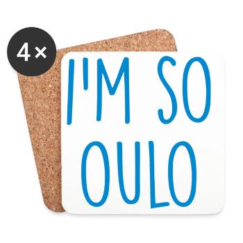 Oulo Suomi Finlande - Dessous de verre (lot de 4) - blanc - Devant