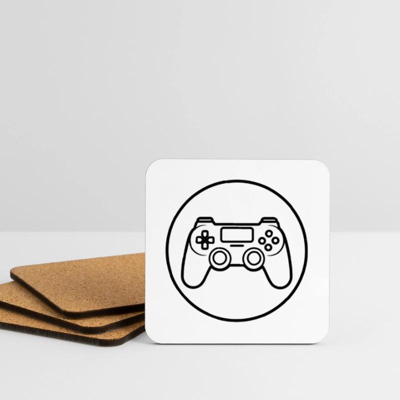Controller in hand, level 1 activated, player gift Coasters (set of 4)