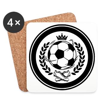 Football club logo - Coasters (set of 4) - white - Front