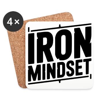 Iron Mindset - Coasters (set of 4) - white - Front