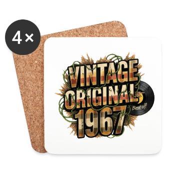 Vintage Original 1967 - Untersetzer (4er-Set) - Weiß - Vorne