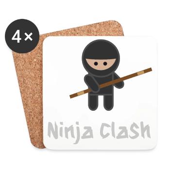 Ninja Fight Sport Bo - Dessous de verre (lot de 4) - blanc - Devant