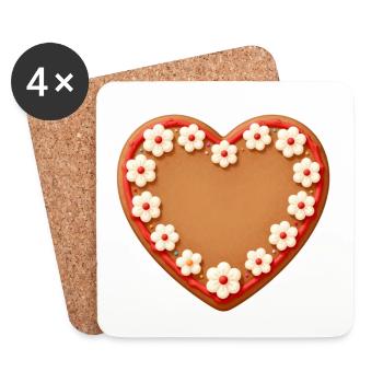 Mother's Day Gift Mother's Day Gift Idea - Coasters (set of 4) - white - Front