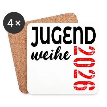 Dons pour la consécration de la jeunesse 2026 - Dessous de verre (lot de 4) - blanc - Devant