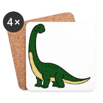 Dino - Coasters (set of 4) - white - Front