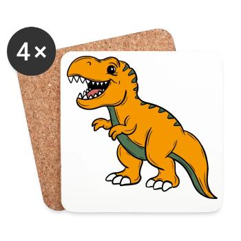 Dino  - Untersetzer (4er-Set) - Weiß - Vorne