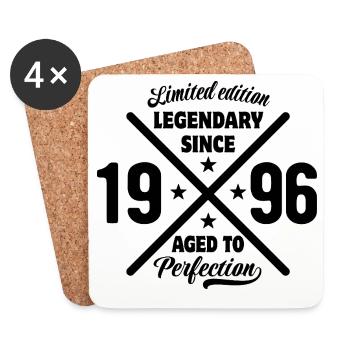 Limited Edition 1996 | Geburtstag Geschenk - Untersetzer (4er-Set) - Weiß - Vorne