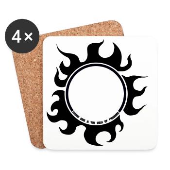 Sun_of_Freedom - Coasters (set of 4) - white - Front