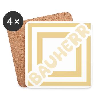 Job Builder - Coasters (set of 4) - white - Front
