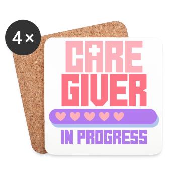 Nurse Nurse Geriatric Care Training - Coasters (set of 4) - white - Front