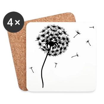 SAMILA-LAI Pusti - The Original by heavenlygoods - Coasters (set of 4) - white - Front