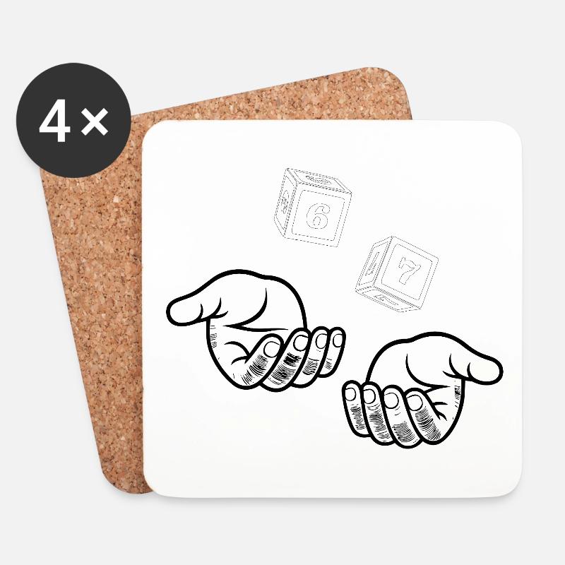 67 Six Seven - Untersetzer (4er-Set) - Weiß