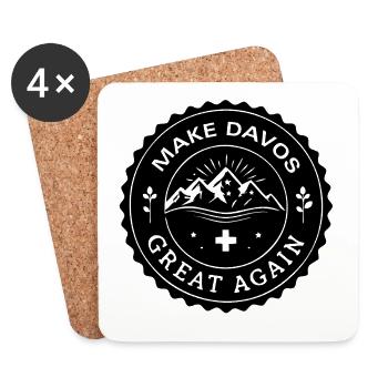 RENDS DAVOS GRAND À NOUVEAU - Dessous de verre (lot de 4) - blanc - Devant