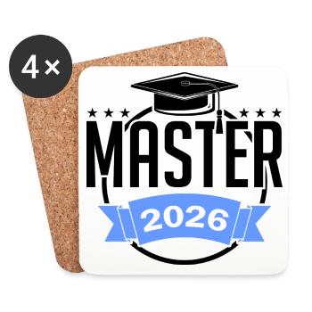 Master 2026 Graduation Graduation - Coasters (set of 4) - white - Front