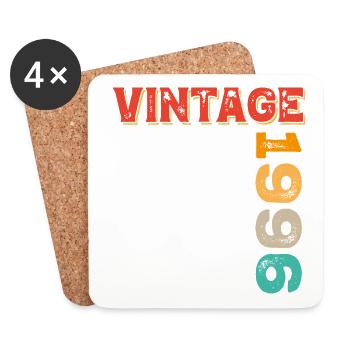 Vintage 1996 - Untersetzer (4er-Set) - Weiß - Vorne