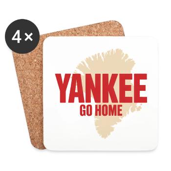 Yankee rentre à la maison - Groenland / Grønland - Dessous de verre (lot de 4) - blanc - Devant