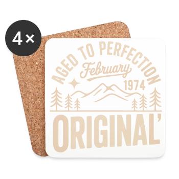 February 1974 – Legend of the Peaks and Mountains - Coasters (set of 4) - white - Front