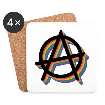 Anarchy - Anarchism Tee - Coasters (set of 4) - white - Front