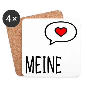 Relationship Valentine's Day My - Coasters (set of 4) - white - Front