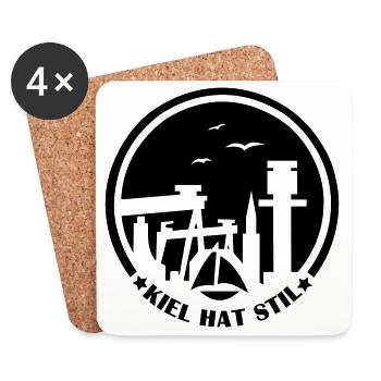 Kiel hat Stil - Untersetzer (4er-Set) - Weiß - Vorne