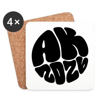 Please upload design - Coasters (set of 4) - white - Front