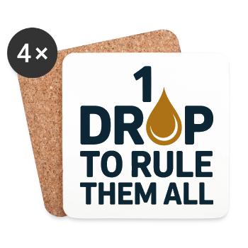 Homöopathie 1 Drop, um sie alle professionell zu beherrschen - Untersetzer (4er-Set) - Weiß - Vorne