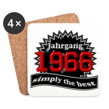 Vintage 1966 – Simply the Best - Coasters (set of 4) - white - Front