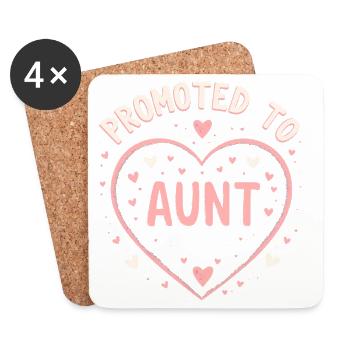 Tante 2026 Tante 2026 Promue Tante 2026 - Dessous de verre (lot de 4) - blanc - Devant