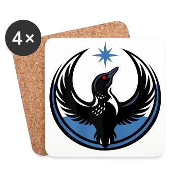 Minnesota résiste aux rebelles Nouveau drapeau d’État - Dessous de verre (lot de 4) - blanc - Devant